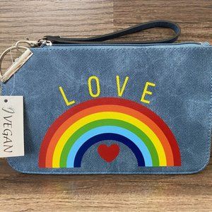 Love Rainbow Vegan Leather Wallet Bag